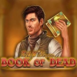 Book of Dead logo by Play'n GO at Happy Casino