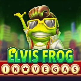 Official Slots logo: Elvis Frog In Vegas by BGAMING at Happy Casino