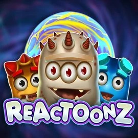 Slots logo of Reactoonz from Play'n GO at Happy Casino